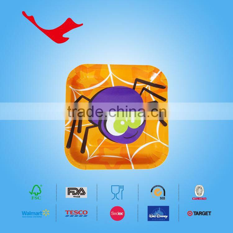 customised paper plate hallowen plate