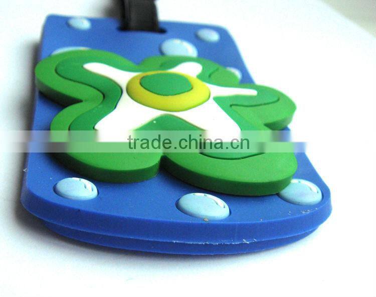 Hot sale printing logo blue lovely luggage tag souvenir