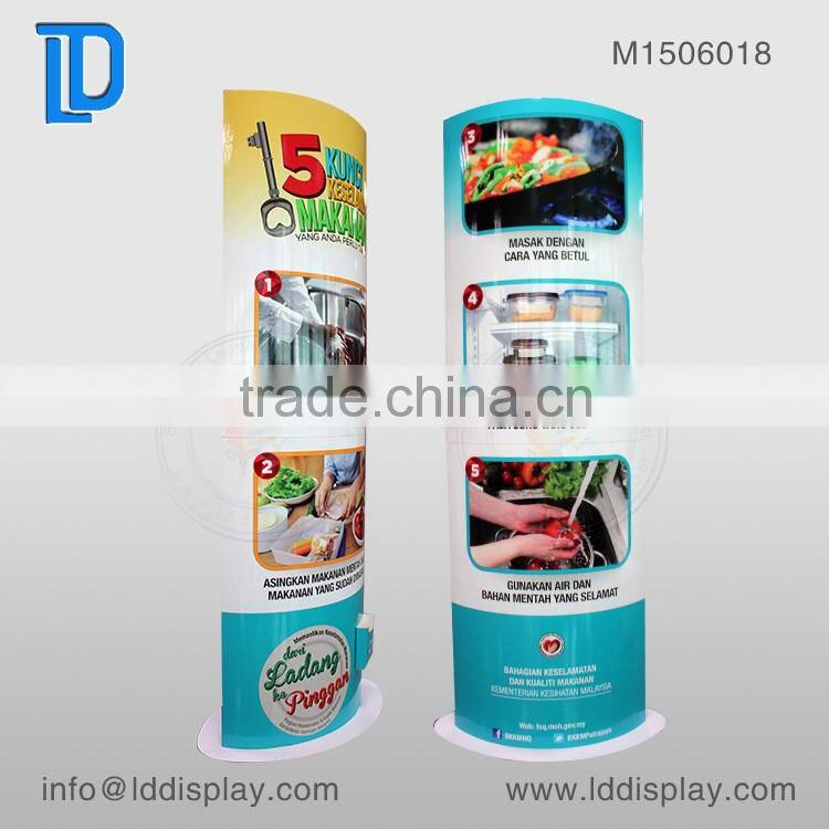 paper display stand for promotion, promotion paper pop up stand