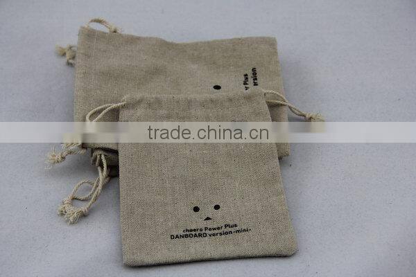 Customized hot sale newspaper jute recycling pouch
