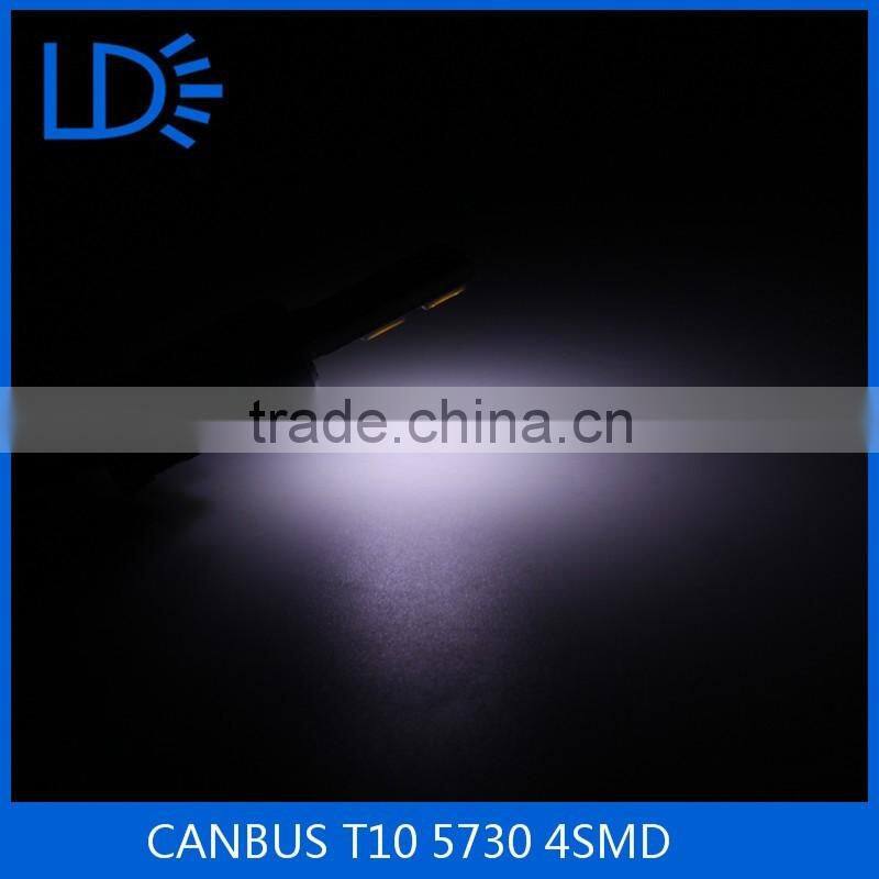 Cheap car lighting bulbs canbus 2W 5730 4smd t10 led lights