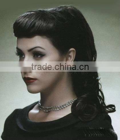 Glamorous black curly ponytail