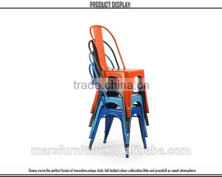 Vintage metal wholeslae stack dining chairs