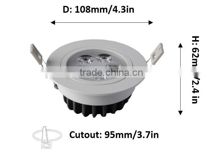 CE Rohs wholesale led downlight / Alibaba USA led lights / Led lights for showroom shop restaurant