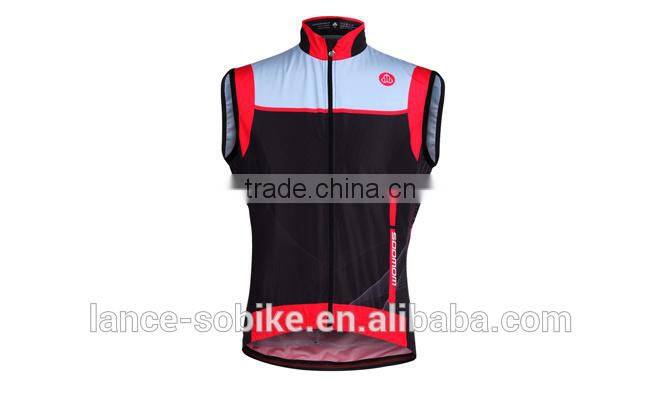 Waterproof Full Zipper Reflective Shiny Green Cycling Safety Vest Summer