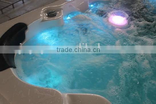 JY8602 swim pool hot tub combo with swim pool heat pump / swim jet swimming pool