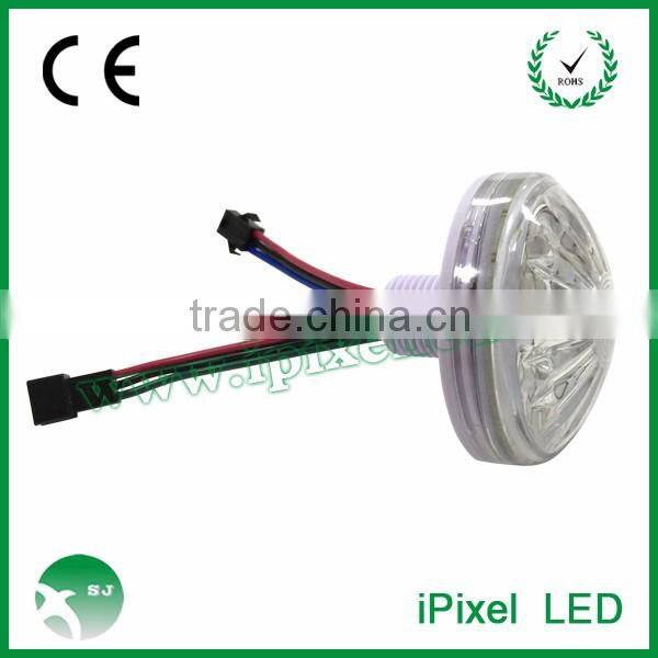 outdoor fairground 60mm 16pcs cabochon top led amusement light