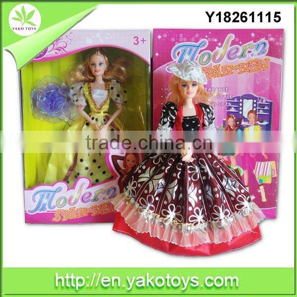2014 new design 11.5inch silicone doll toy fashion doll