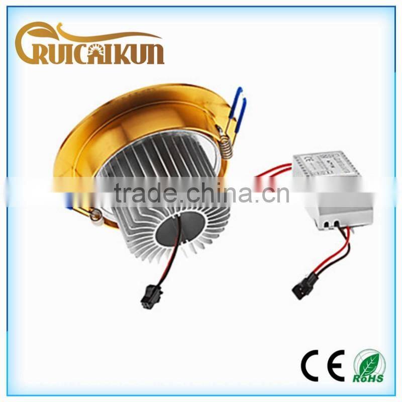 7W 3000k 650lm Ceiling Light Downlight Spotlight Recessed Lighting Fixture Adjustable Gimbal