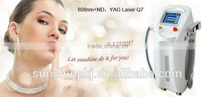 CE approved best-selling 10 BARS laser yag hair removal machine for beauty salon
