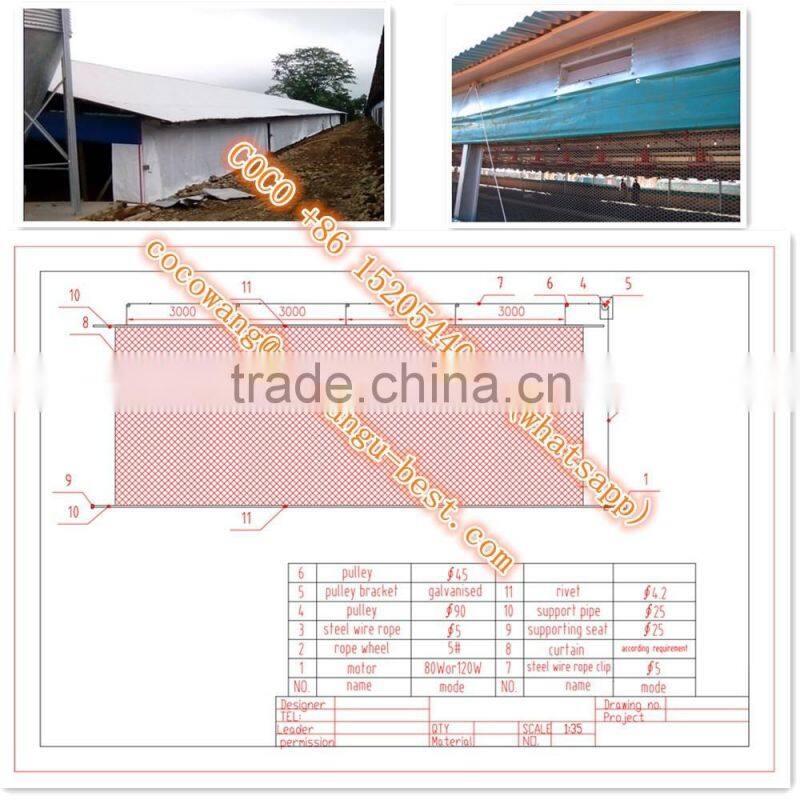 Automatic Poultry Raising Equipment Silo/Feeders/Drinkers/Fan/Cooling Pad/Heater/Controller for Broiler Chickens