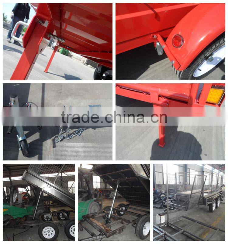 Powder coating Tipper Cargo Box Semi Trailer with other size