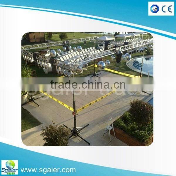 6m Wide Crank Triangular Trussing Mobile DJ Lighting Truss System