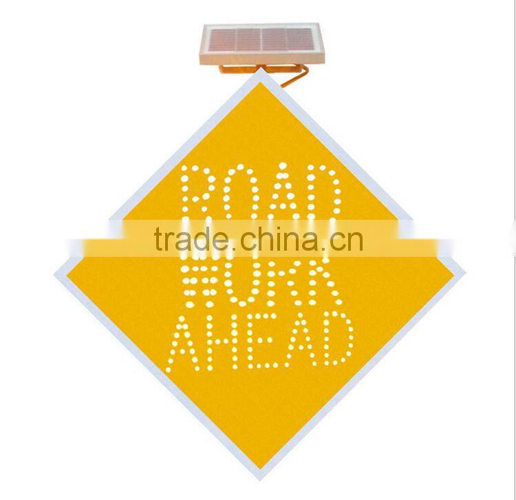 Aluminum Solar LED Road Construction Sign