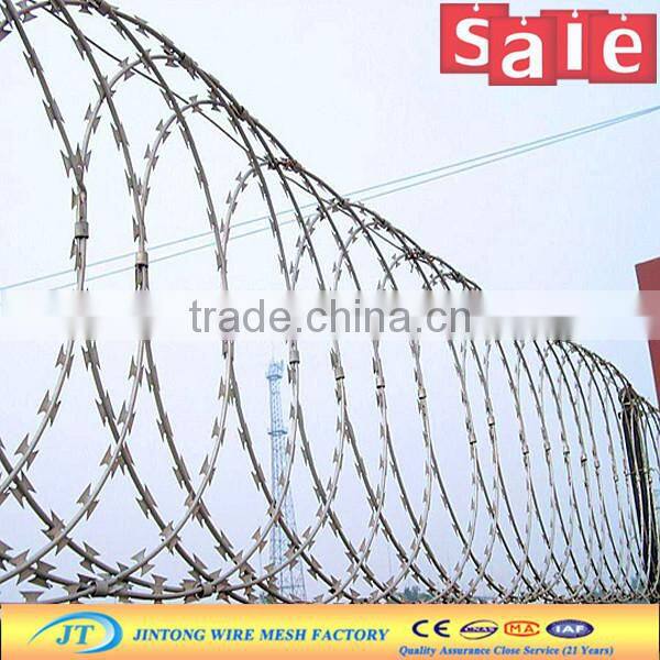 cbt -65 high tensile galvanized barbed razor wire price