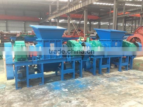 waste tire shredder machine.rubber crusher ,tyre recycling machine