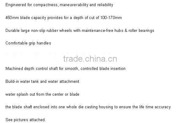 HXR450D 18 inch max blade capacity concrete cutting machine
