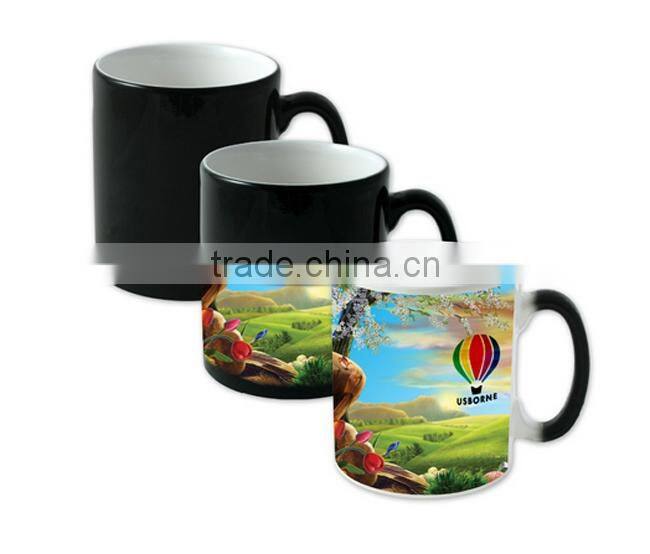 11oz White Coated Sublimation Magic Mug Self-made Color Changing Mug