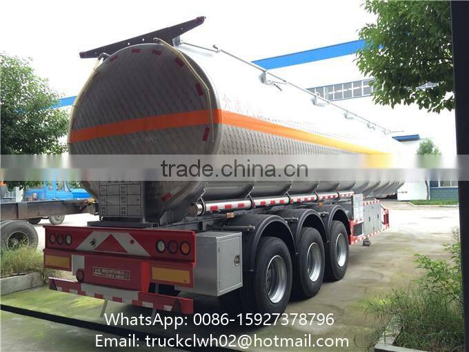 45m3 50m3 Oil Tank Semi Trailer Aluminum Tanker Trailer