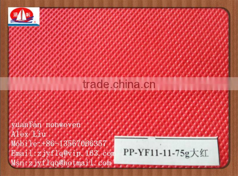 Pink nonwoven fabric