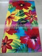 flower pattern jacquard beach towel 33114