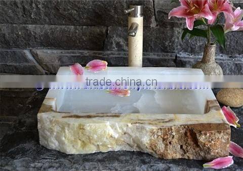 Top Quality WHITE ONYX SINKS BASINS COLLECTION