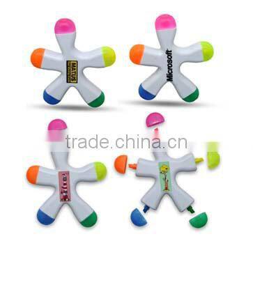 Custom Novelty Heart Shape Highlighter Pens