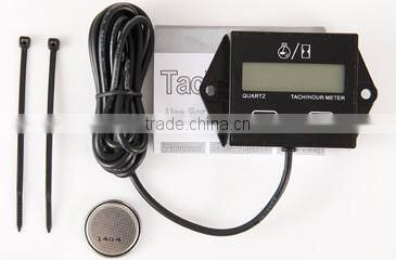Hour meter Digital Tachometer LCD Backlight battery replaceable