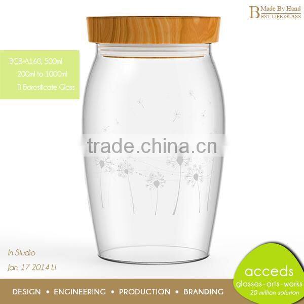 Borosilicate Glass Factory Wholesale Candy Glass Jar