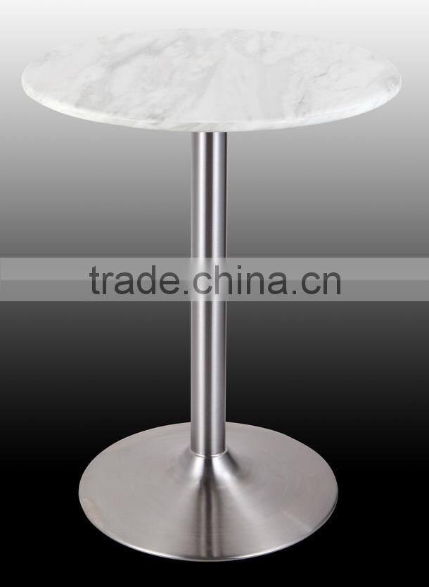 high quality brushed stainless steel cocktail table bar table tea table coffee table LQ- BT203A