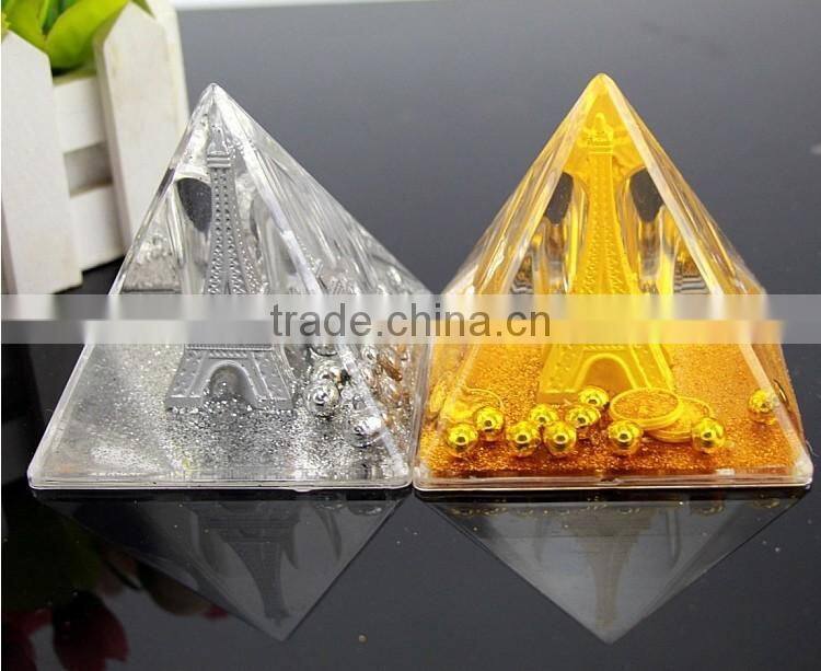Pyramid shape unique Eiffel tower pen holder premium gift