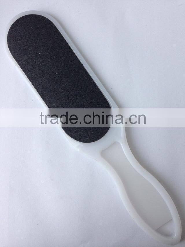 Sandpaper foot file with plastic handle,pedicure foot file,smoother foot file