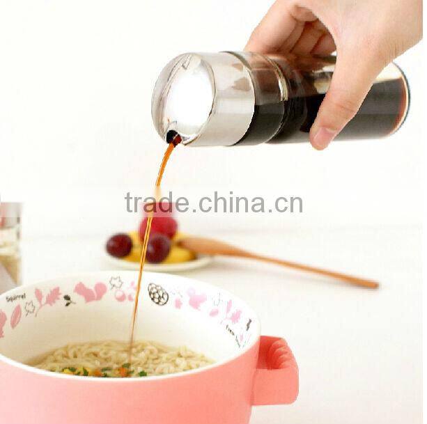 clear round kitchen glass essential oil used container set with metal rack