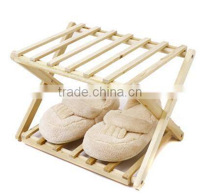 2017 Hot selling wooden folding shoe rack