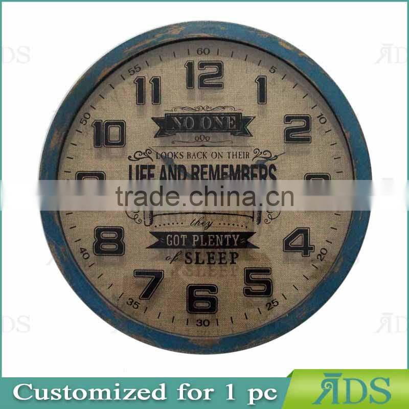 Classical wooden wall clock for home decoration
