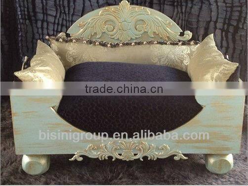 European style luxury couture gold pet bed (BG800010)