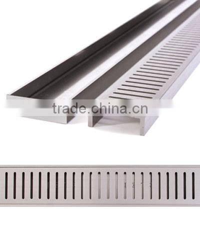 Linear stainless steel shower drain floor drain grating