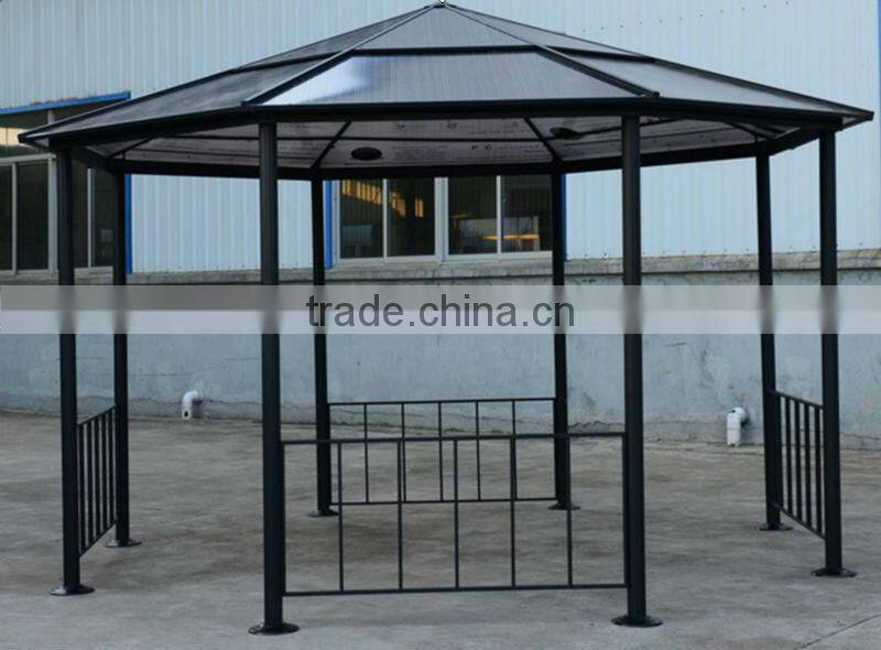 Aluminum Frame Outdoor Sun Gazebo PVC Top