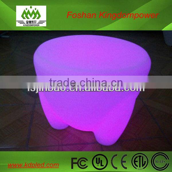 color changing PE plastic battery powered led glowing stool seat