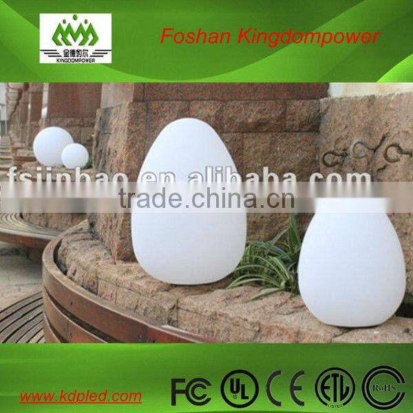 Decoration battery operated flashing plastic led egg light