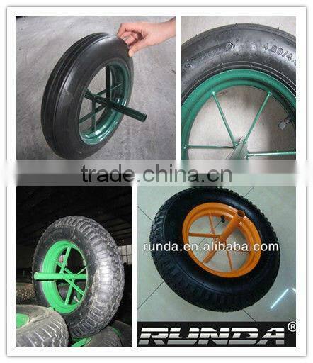 heavy duty wheelbarrow used rubber wheel 3.50-8