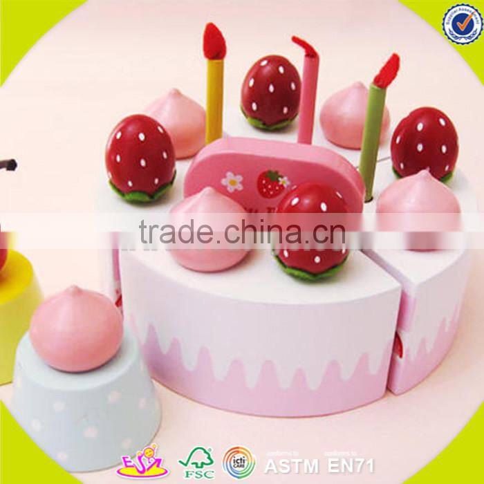 wholesale pretend play pink wooden kids baking set top fashion wooden kids baking set W10D013