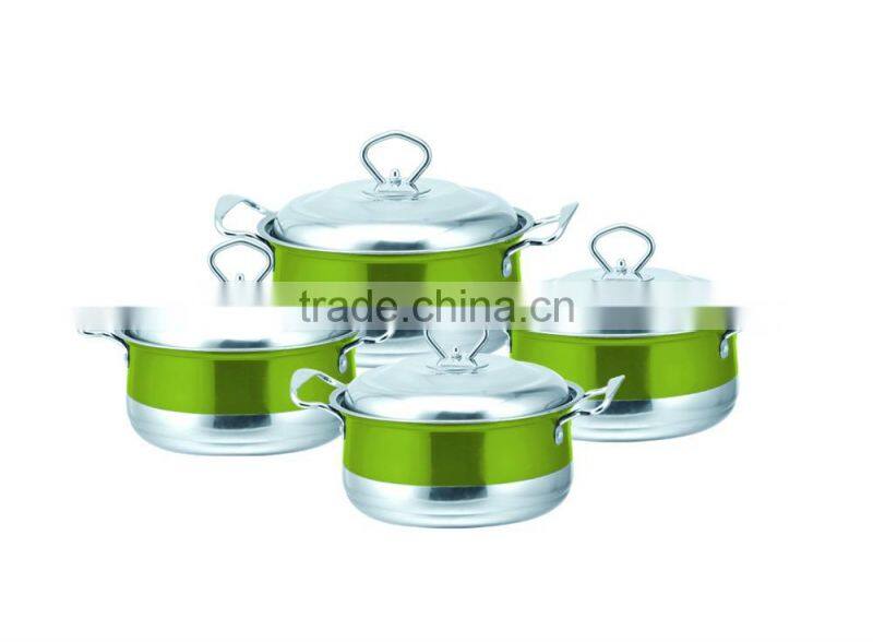 JSD Stainless Steel Cookware Set/Colorful Stock Pot