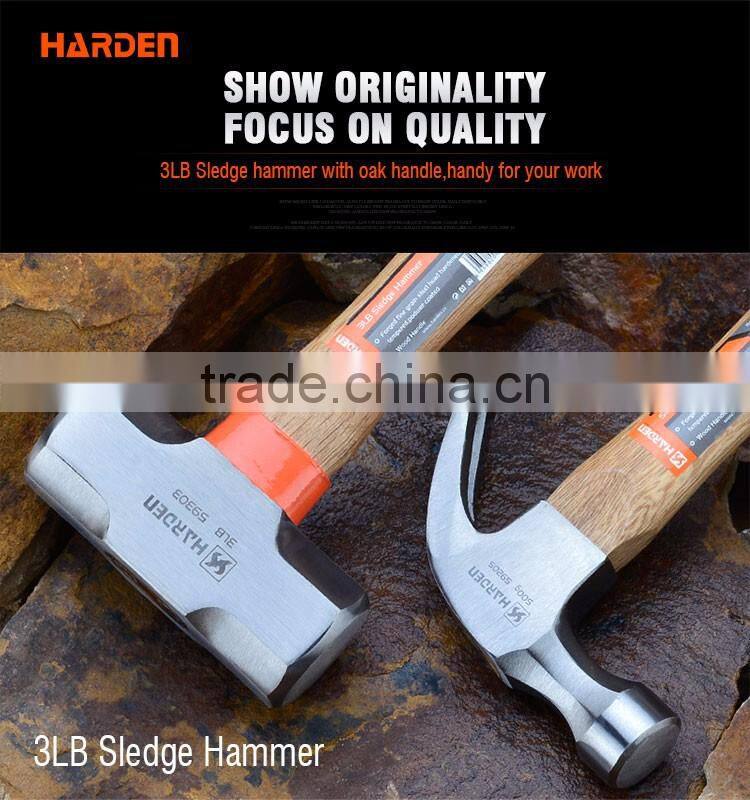 Professional Sledge Stoning Hammer Oak Wood Handle