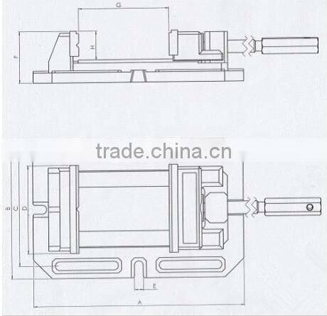 American type drill press vice/drilling machine tool