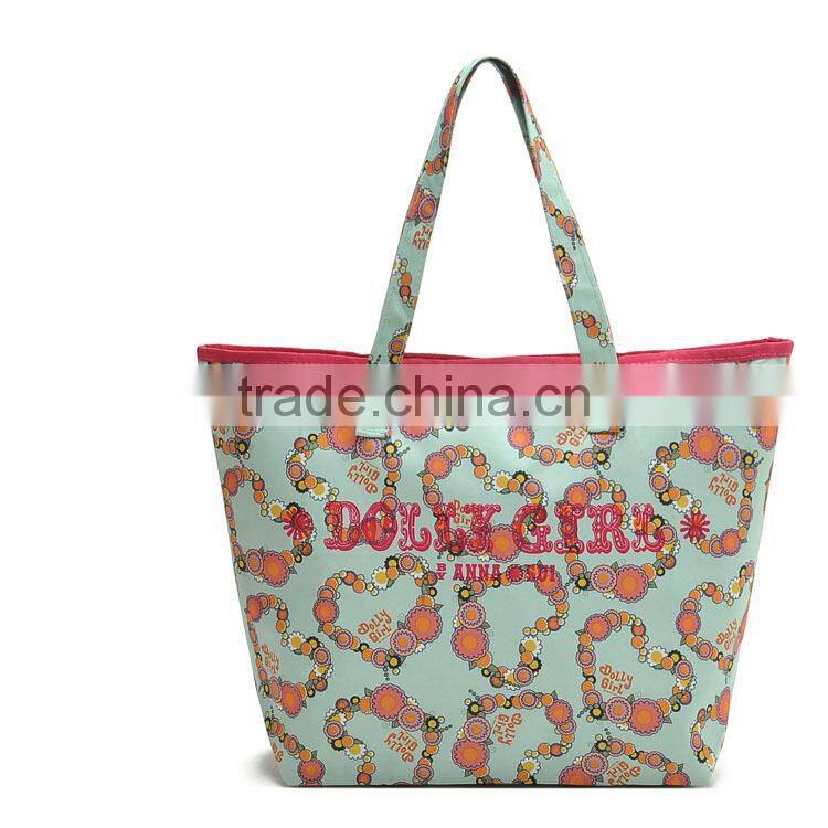 Wholesale Nylon Full Printing Customized Logo Eroupe Style Tote Bag