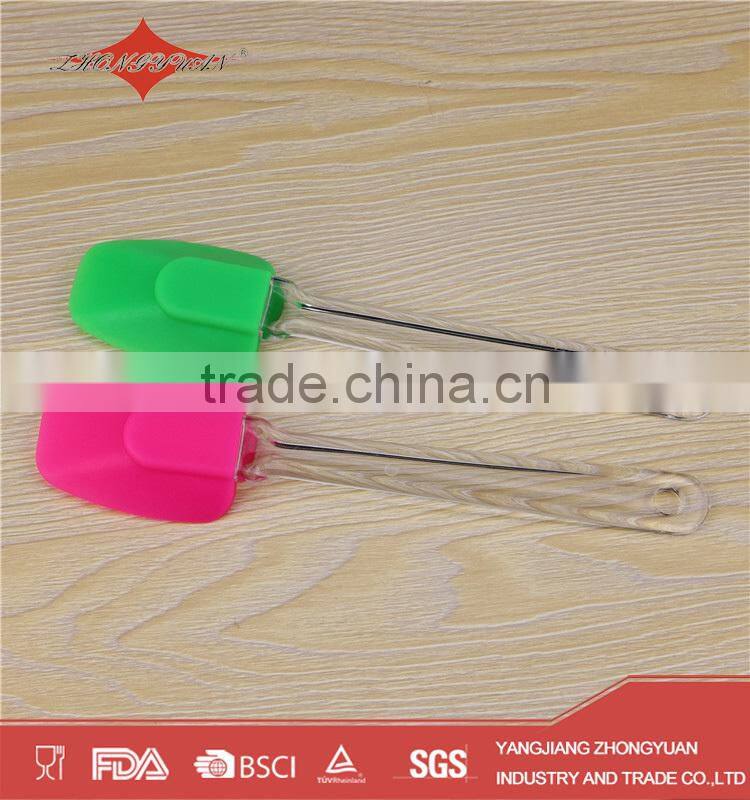 FDA approved silicone spatula with plastic handle