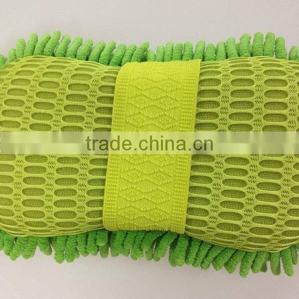 wonder chenille microfiber car dusting sponge with hand band