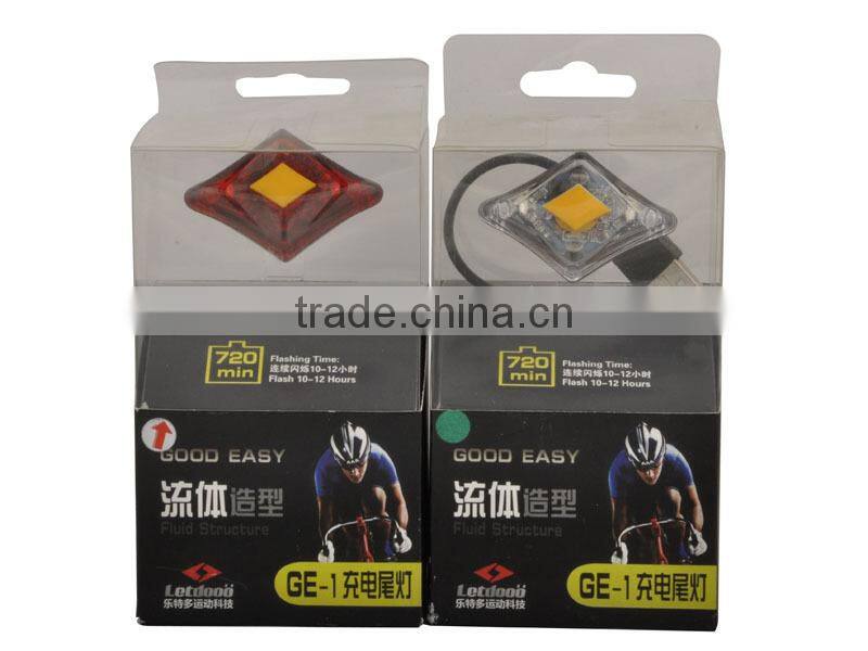 Letdooo GE-1 Rechargeable Bike Taillight Bike Light Safety Rear Light Bicycle Warning Light