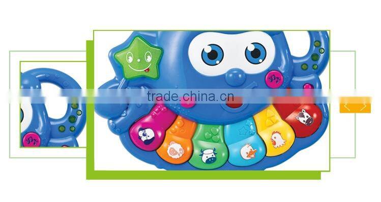 Most popular plastic musical cartoon mini baby electric piano toy